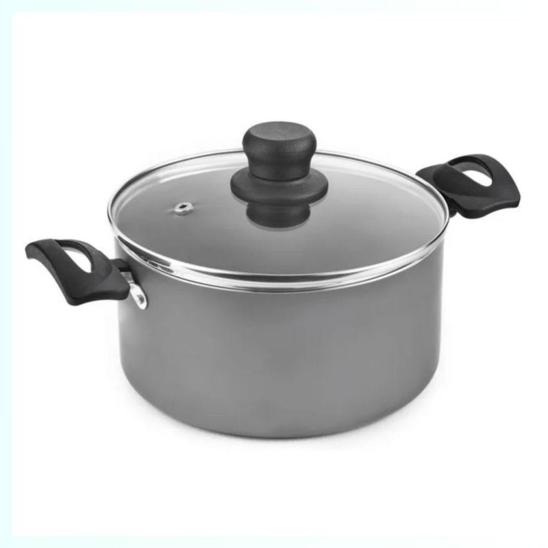 BATERIA T-FAL MOD. 5819500 TALENT 7 PZAS GRIS REVESTIMIENTO ANTIADHERENTE COCCIÓN SALUDABLE CON MENOS ACEITE
