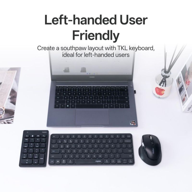 Teclado Numérico Inalámbrico Rapoo K50 de 22 Teclas USB‑A