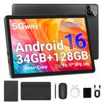 Tablet TT.KIDS Android 16 con 34 GB de RAM 128 GB de almacenamiento y Wi‑Fi 6