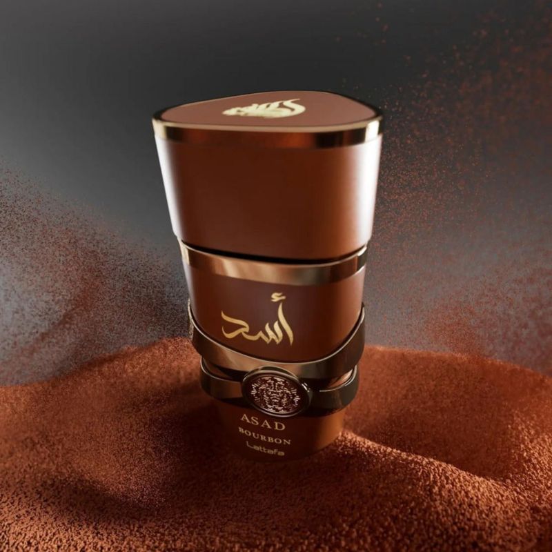 Set de Fragancia Lattafa Asad Bourbon 100 ml + 12 ml + 100 ml
