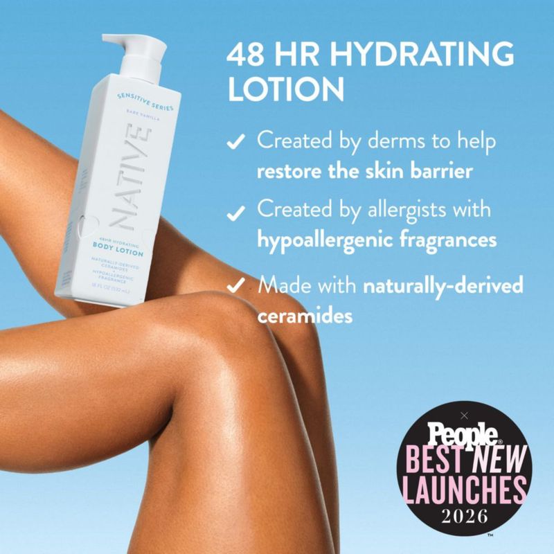Loción Corporal Native 532 ml Bare Vanilla para Piel Sensible