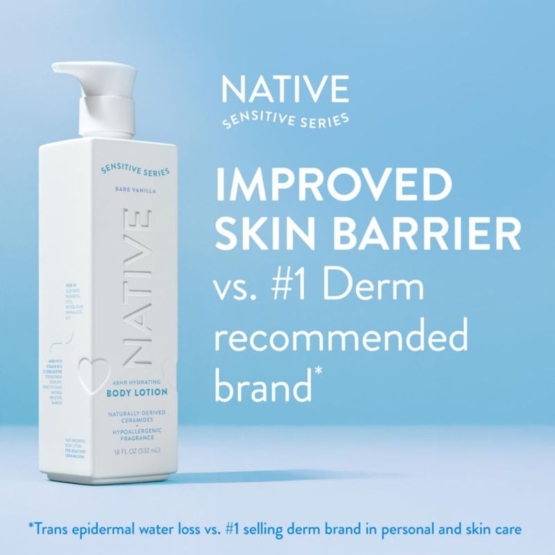 Loción Corporal Native 532 ml Bare Vanilla para Piel Sensible