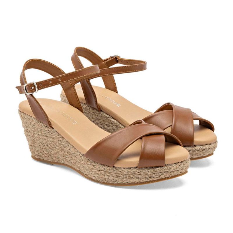 First Avenue sandalia para mujer camel cod 147555-E