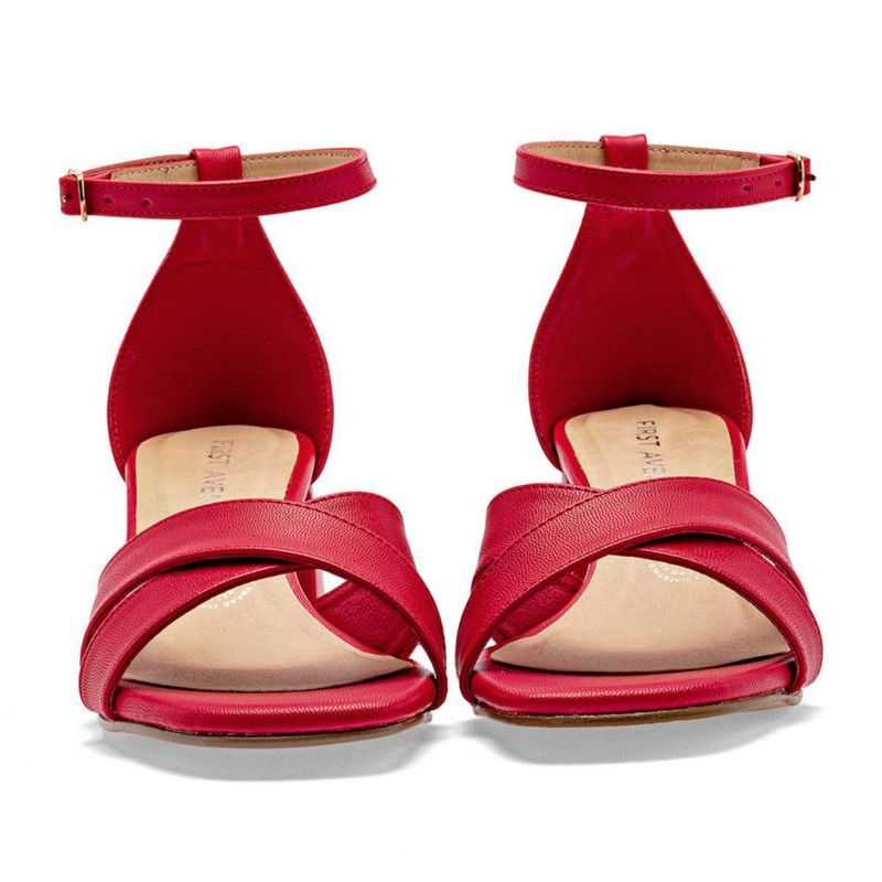 First Avenue sandalia tacón para mujer rojo cod 147554-E