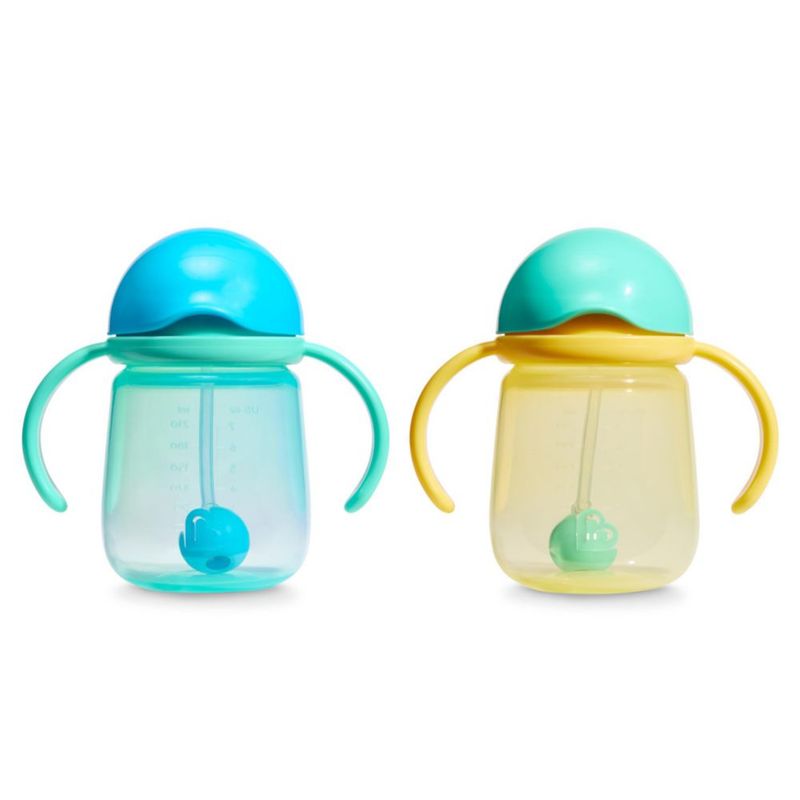 Vaso de entrenamiento Munchkin 200 ml (2 unidades) azul/amarillo
