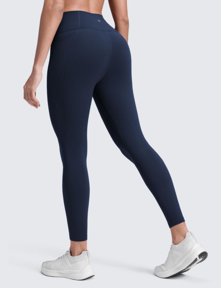 Leggings CRZ YOGA con bolsillos de 64 cm color Navy Futuro talla S