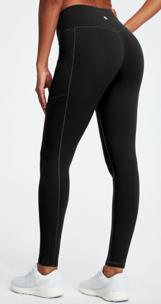 LEGGINGS Heathyoga de Cintura Alta con Bolsillos - Negro