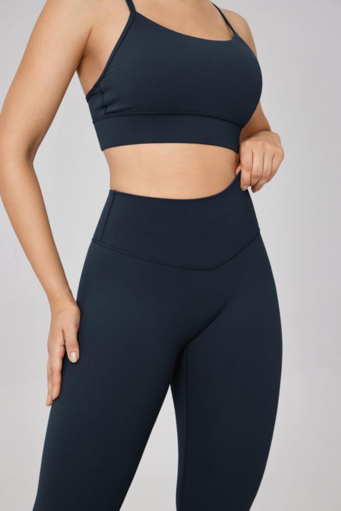 Leggings UNISSU 64 cm Azul Crepúsculo Cintura Alta