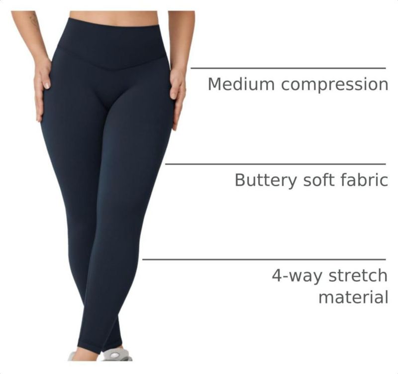 Leggings UNISSU 64 cm Azul Crepúsculo Cintura Alta