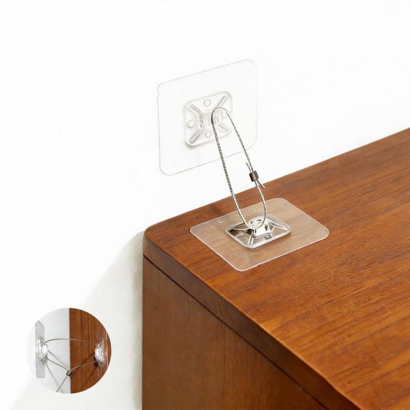 Anclajes para muebles TAEAFER 8 unidades sin taladro anti‑vuelco