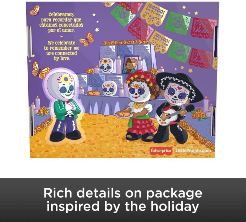 Set de figuras Little People Collector Edición Día de Muertos