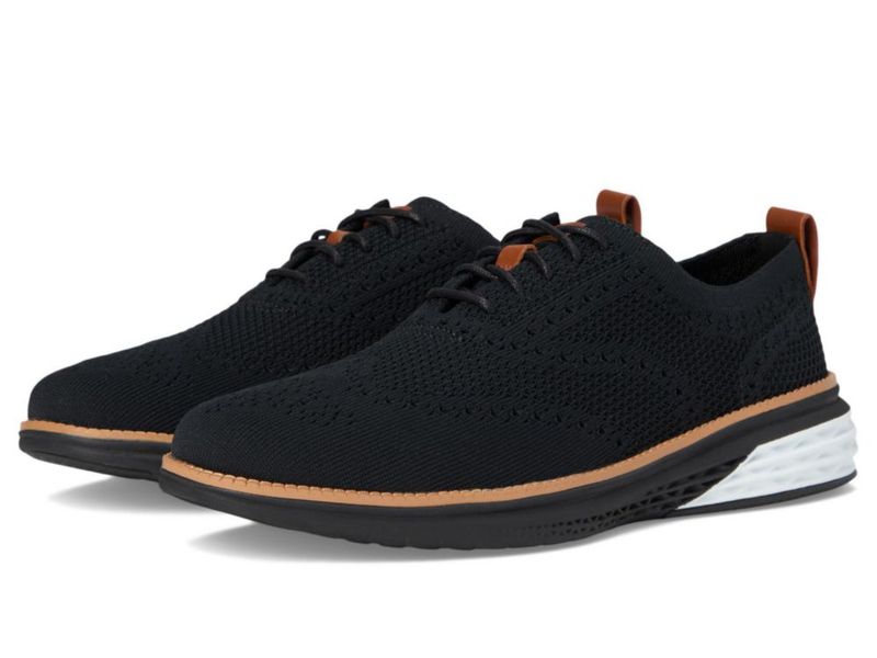 Zapatos Oxford para hombre Cole Haan Grand Hurrion Stitchlite Negro
