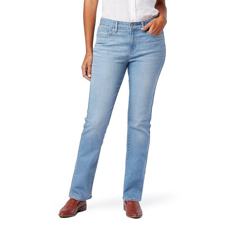 Jeans Levi Strauss Signature Gold de Cintura Media y Pierna Recta para Mujer