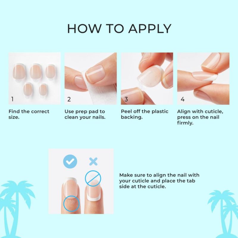 Uñas postizas sin pegamento imPRESS Melting Pink forma squoval corta 30 unidades