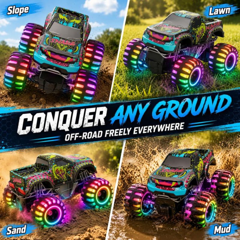 Camión Monstruo RC Bugrtey 1:20 2.4GHz Recargable