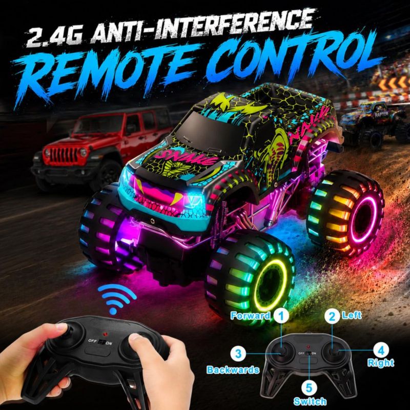 Camión Monstruo RC Bugrtey 1:20 2.4GHz Recargable