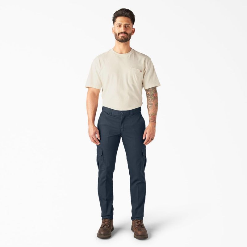 Pantalones Cargo Dickies Slim Fit Azul Marino Oscuro 28 × 32