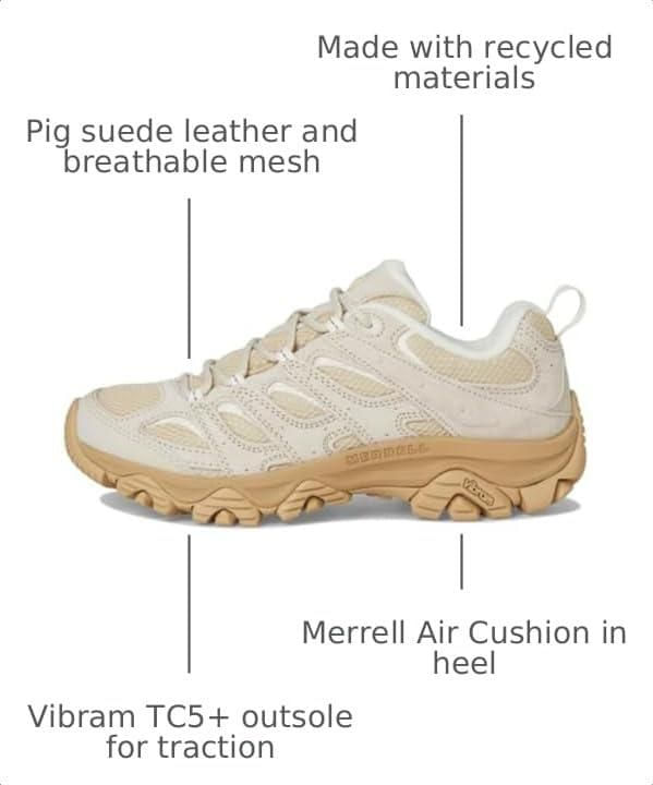 Zapatilla de senderismo Merrell Moab 3 Poplar para mujer talla 8.5