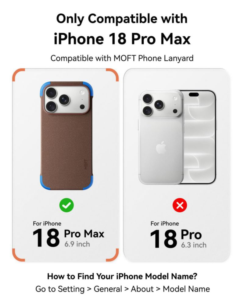 Funda MOFT para iPhone 18 Pro Max con MagSafe