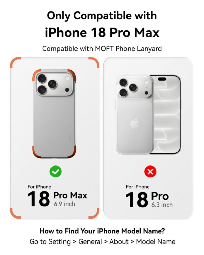 Funda MOFT iPhone 18 Pro Max MagSafe MOVAS