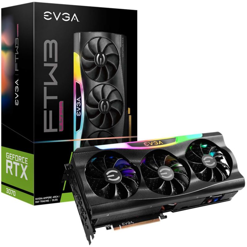 Tarjeta de video EVGA RTX 3070 FTW3 8GB GDDR6 iCX3 ARGB