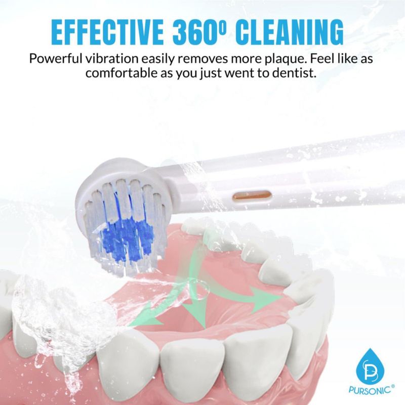 Cabezales de cepillo de dientes Pursonic Pack de 8 unidades RET200/20USB Blanco