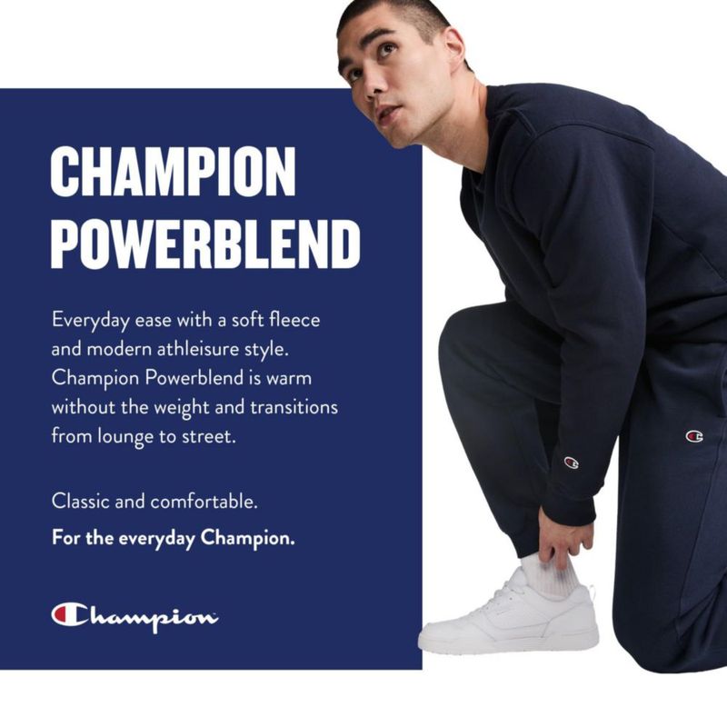 Sudadera Champion XXL Alta Negra con Cremallera Completa