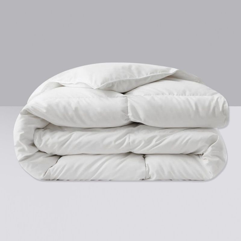 Edredón Beautyrest King Size Blanco de Pluma de Ganso y Fibra de Plumón