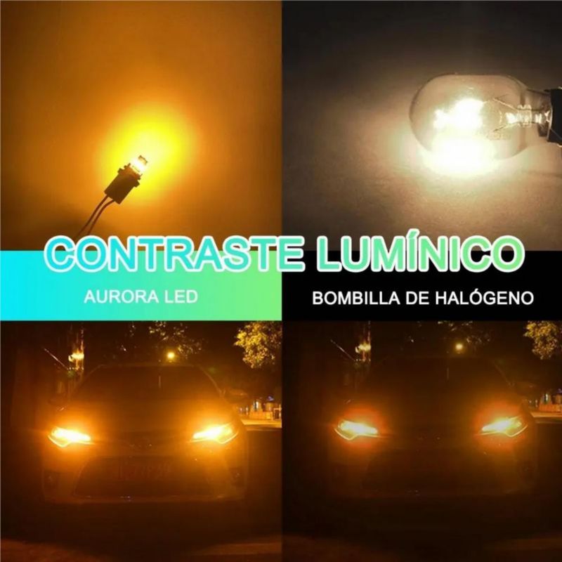 Focos Led Pellizco T10 W5w 194 168 2825 192 10Pzas Amarillo