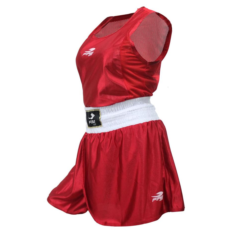 Uniforme De Boxeo Varonil Fire Sports Olímpico Talla L Color Rojo