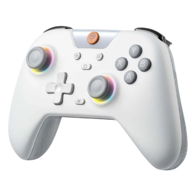 Gamepad Inalámbrico para Nintendo Switch, PC, Android y iOS con Joysticks Hall, Color Blanco