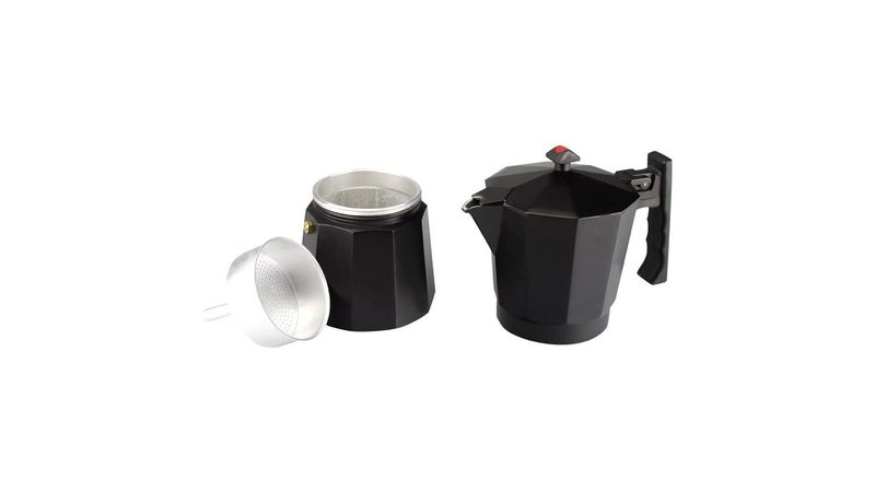 Cafetera 9 Tazas Greca de Aluminio Negra - Magefesa