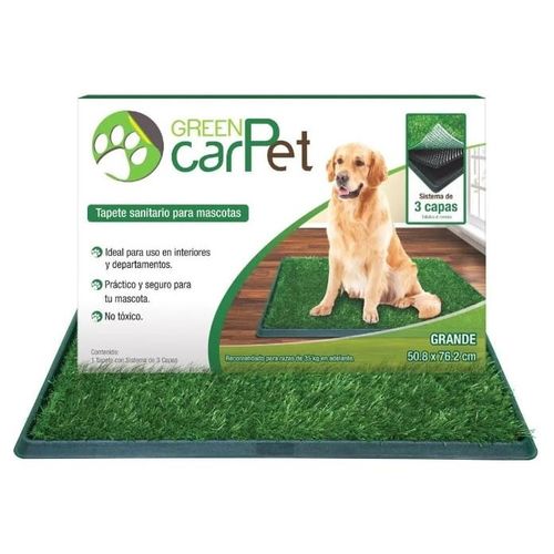 Tapete Sanitario Entrenador Perro Green Carpet Grande Envío