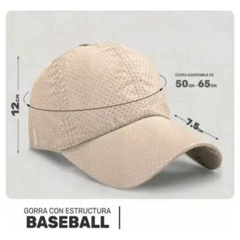Gorra Deportiva Transpirable Actividades Al Aire Libre Sol, Color Beige