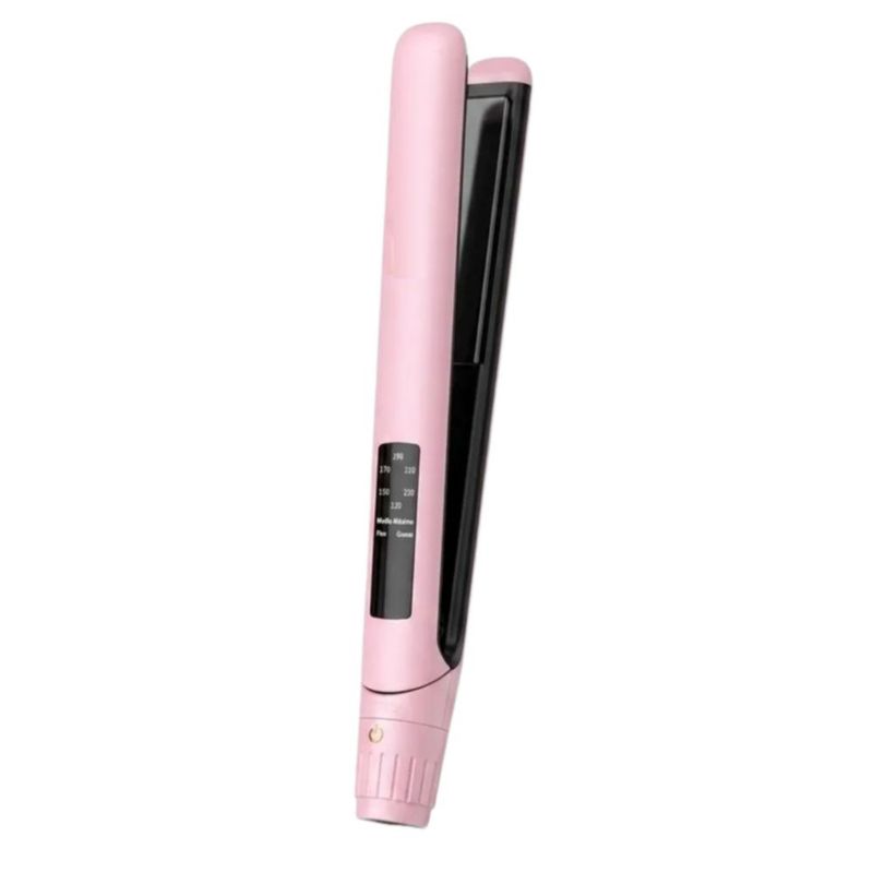 Plancha De Cabello Profesional De Cerámica 2 En 1, Color Rosa