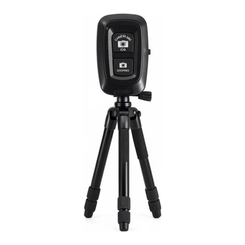 Trípode Para Celular/cámara 140cm Con Bluetooth Remoto, Color Negro
