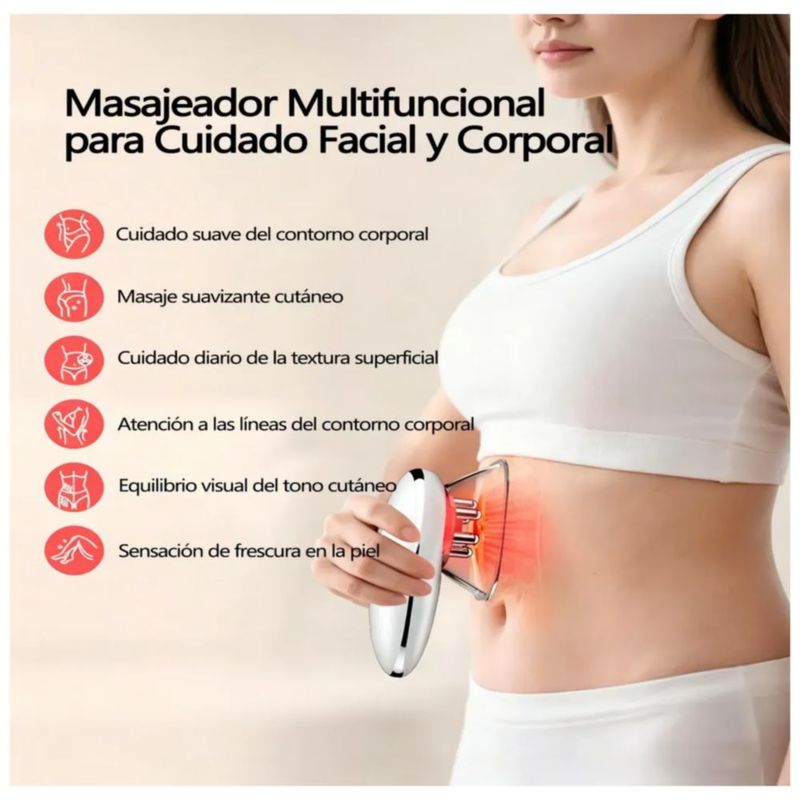 Escultor Cuerpo 3en1, Masajeador Mujer Tonificante Portátil  Color Blanco