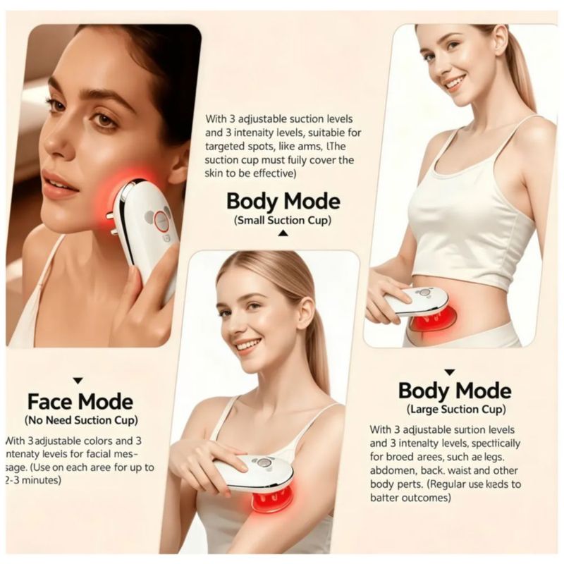 Escultor Cuerpo 3en1, Masajeador Mujer Tonificante Portátil  Color Blanco