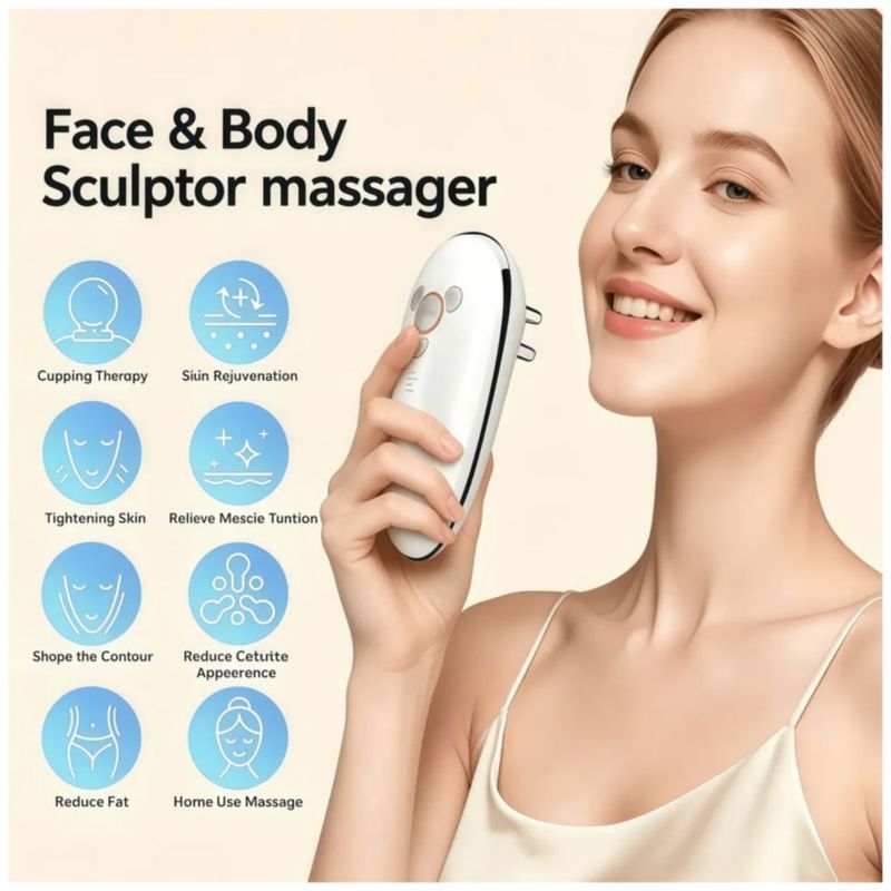 Escultor Cuerpo 3en1, Masajeador Mujer Tonificante Portátil  Color Blanco