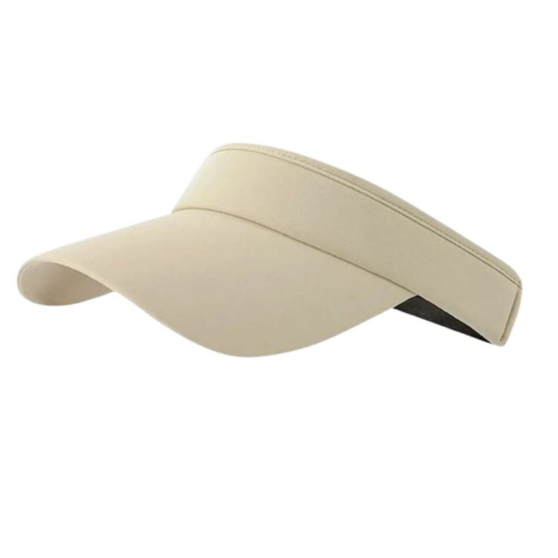 Visera Deportiva Calada Con Gran Ajustable Gorro De Sol, Color Caqui