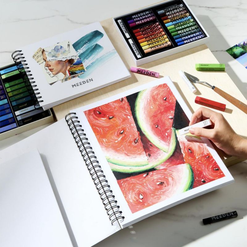 Papel para Pastel al Óleo MEEDEN 20 cm 300 gsm 30 Hojas