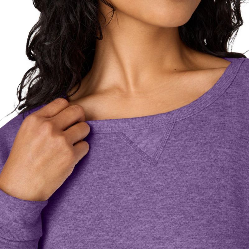 Sudadera Hanes EcoSmart XXL Violeta Jaspeado