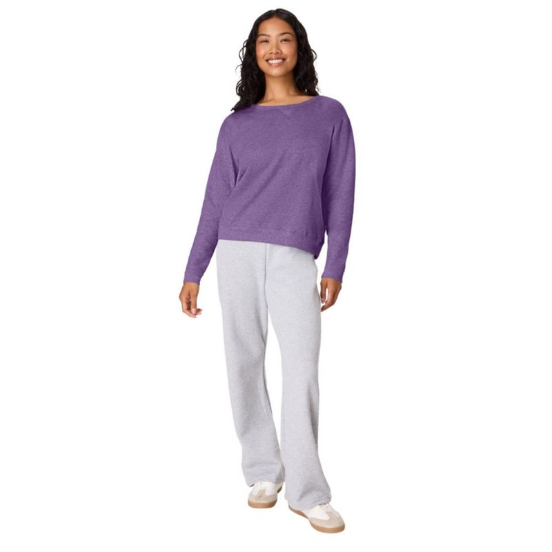 Sudadera Hanes EcoSmart XXL Violeta Jaspeado