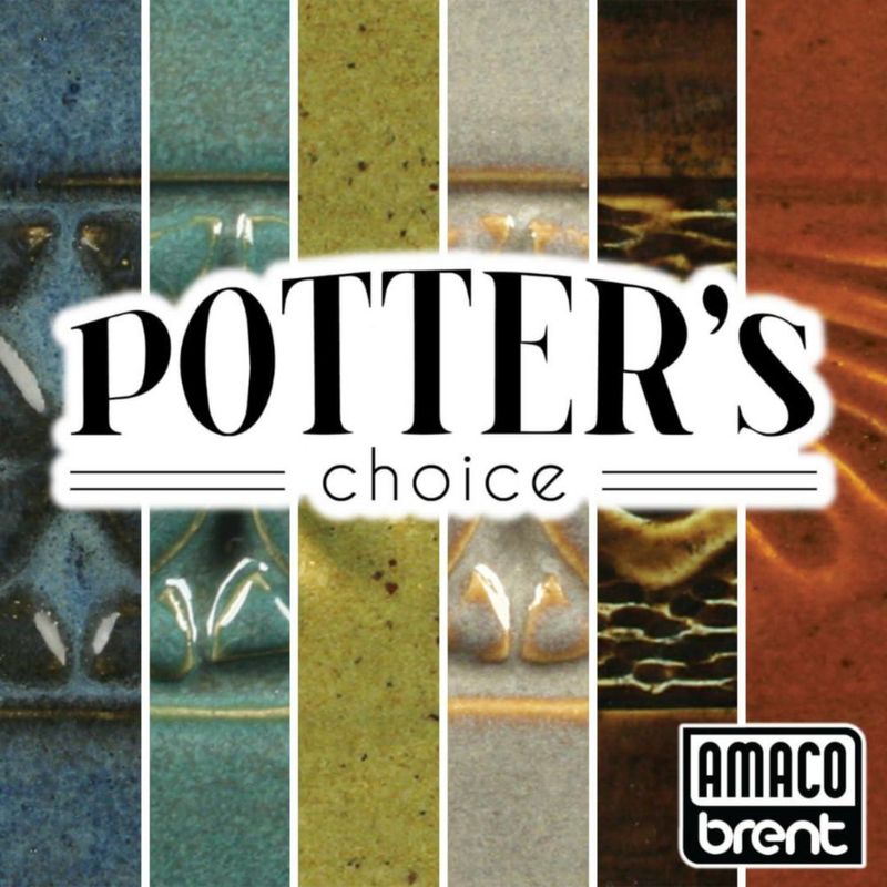 Esmaltes AMACO Potter's Choice Pack de Clase 6 Pintas – 6 Colores