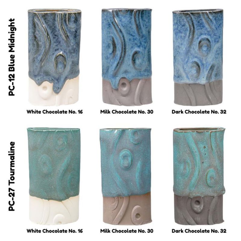 Esmaltes AMACO Potter's Choice Pack de Clase 6 Pintas – 6 Colores