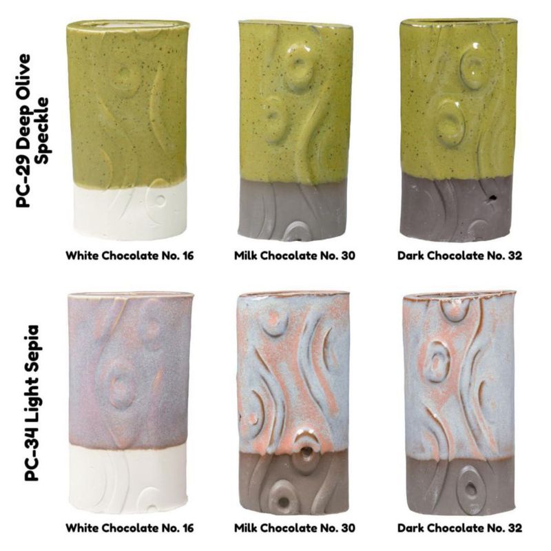 Esmaltes AMACO Potter's Choice Pack de Clase 6 Pintas – 6 Colores