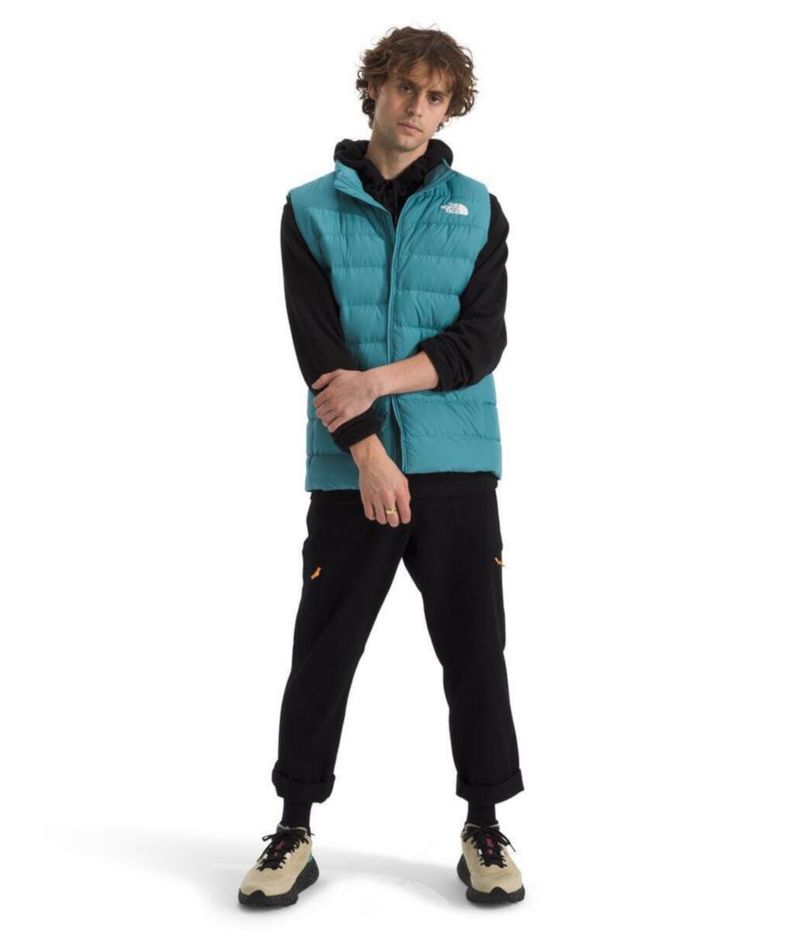 Chaleco The North Face Aconcagua 3 Azul Alga Talla Grande