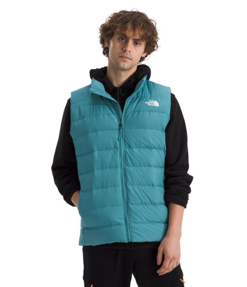 Chaleco The North Face Aconcagua 3 Azul Alga Talla Grande