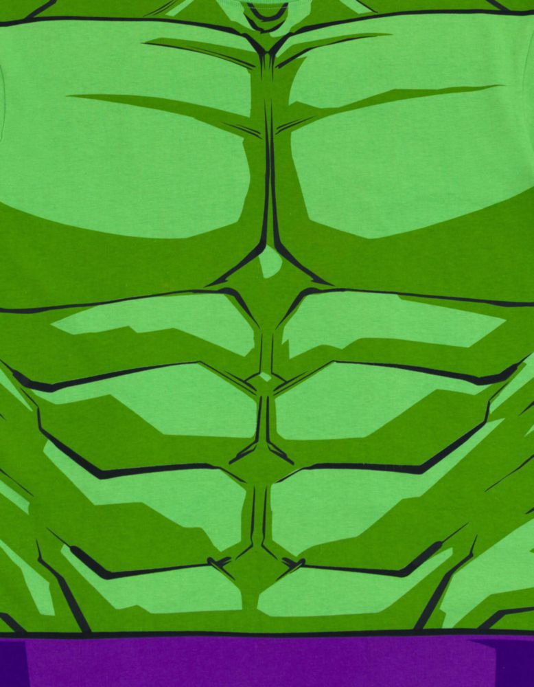 Camiseta Marvel Hulk Verde Talla Grande con Estampado
