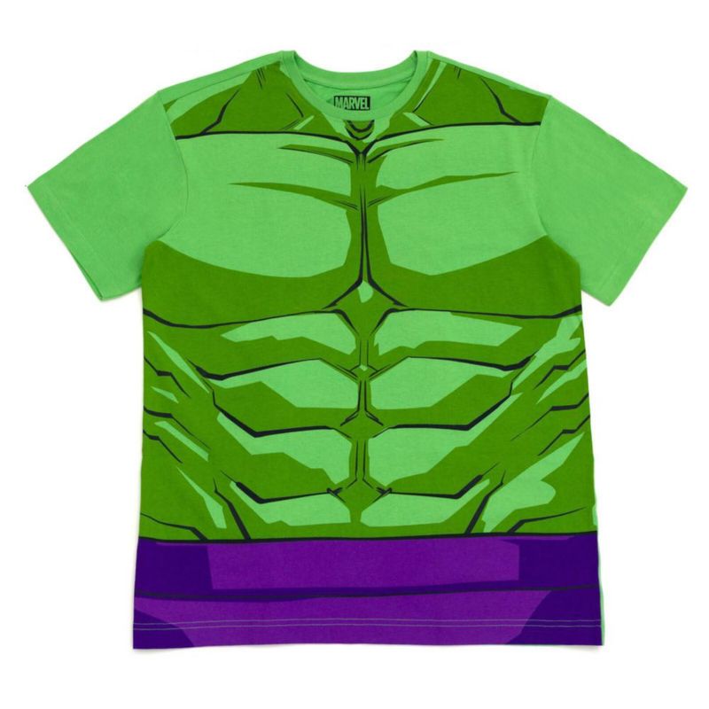 Camiseta Marvel Hulk Verde Talla Grande con Estampado